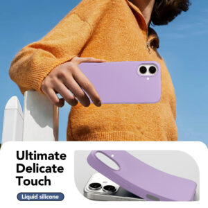 Solidenz Lila Siliconen iPhone 16 hoesje met MagSafe – Lavender - 3