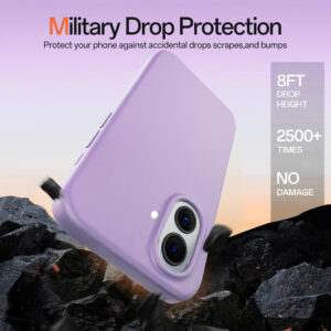 Solidenz Lila Siliconen iPhone 16 hoesje met MagSafe – Lavender - 5