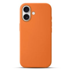 Solidenz Oranje Siliconen iPhone 17 hoesje met MagSafe - Papaya