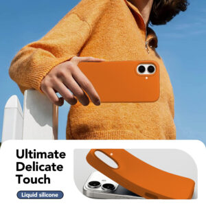 Solidenz Oranje Siliconen iPhone 17 hoesje met MagSafe – Papaya - 3