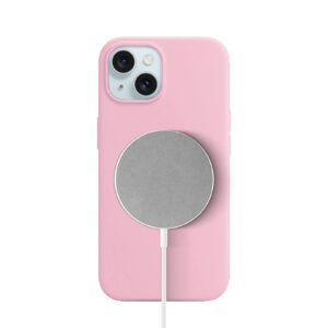 Solidenz Roze Siliconen iPhone 15 hoesje met MagSafe – Rose Quartz - 1