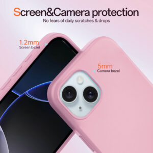 Solidenz Roze Siliconen iPhone 15 hoesje met MagSafe – Rose Quartz - 2