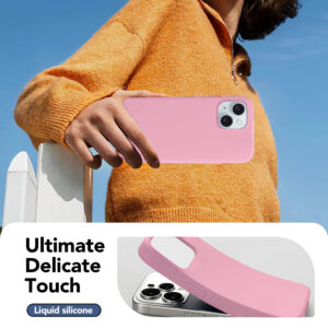 Solidenz Roze Siliconen iPhone 15 hoesje met MagSafe – Rose Quartz - 3