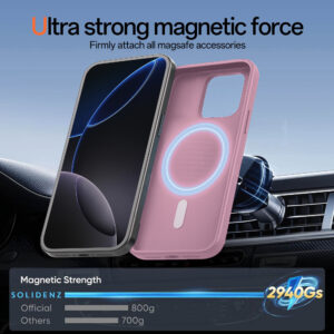 Solidenz Roze Siliconen iPhone 15 hoesje met MagSafe – Rose Quartz - 4