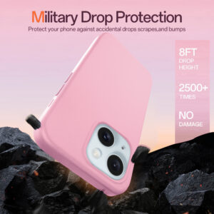 Solidenz Roze Siliconen iPhone 15 hoesje met MagSafe – Rose Quartz - 5