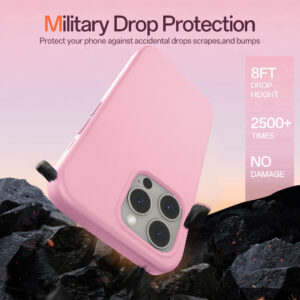 Solidenz Roze Siliconen iPhone 16 Pro hoesje met MagSafe – Rose Quartz - 5