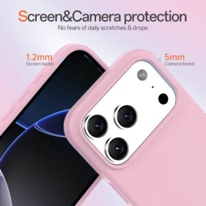 Solidenz Roze Siliconen iPhone 17 Pro hoesje met MagSafe – Rose Quartz - 2