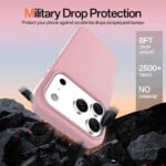 Solidenz Roze Siliconen iPhone 17 Pro hoesje met MagSafe – Rose Quartz - 6