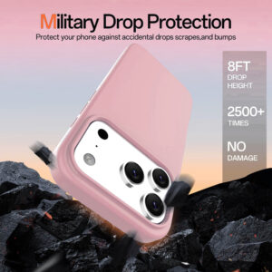 Solidenz Roze Siliconen iPhone 17 Pro hoesje met MagSafe – Rose Quartz - 5