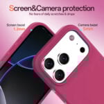 Solidenz Roze Siliconen iPhone 17 Pro Max hoesje met MagSafe – Royal Fuchsia - 3