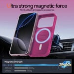 Solidenz Roze Siliconen iPhone 17 Pro Max hoesje met MagSafe – Royal Fuchsia - 5