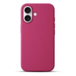 Solidenz Roze Siliconen iPhone 16 Plus hoesje met MagSafe - Royal Fuchsia