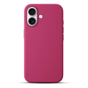 Solidenz Roze Siliconen iPhone 16 hoesje met MagSafe – Royal Fuchsia Main Image