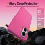 Solidenz Roze Siliconen iPhone 16 Plus hoesje met MagSafe – Royal Fuchsia - 5