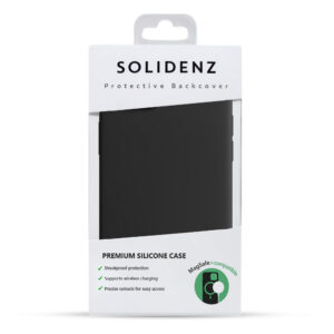 Solidenz Zwart Siliconen iPhone 16 hoesje met MagSafe – Midnight Black - 6