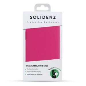 Solidenz Roze Siliconen iPhone 16 hoesje met MagSafe – Royal Fuchsia - 6