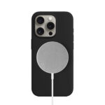 Solidenz Zwart Siliconen iPhone 15 Pro hoesje met MagSafe – Midnight Black - 1