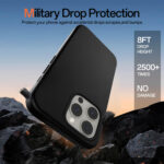 Solidenz Zwart Siliconen iPhone 15 Pro hoesje met MagSafe – Midnight Black - 6