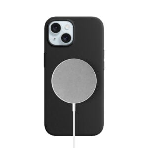 Solidenz Zwart Siliconen iPhone 15 hoesje met MagSafe – Midnight Black - 1