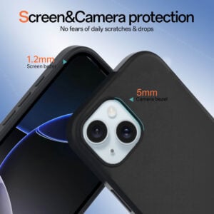 Solidenz Zwart Siliconen iPhone 15 hoesje met MagSafe – Midnight Black - 2