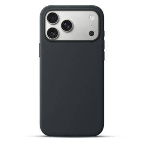 Solidenz Zwart Siliconen iPhone 17 Pro hoesje met MagSafe – Midnight Black Main Image