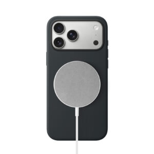 Solidenz Zwart Siliconen iPhone 17 Pro hoesje met MagSafe – Midnight Black - 1