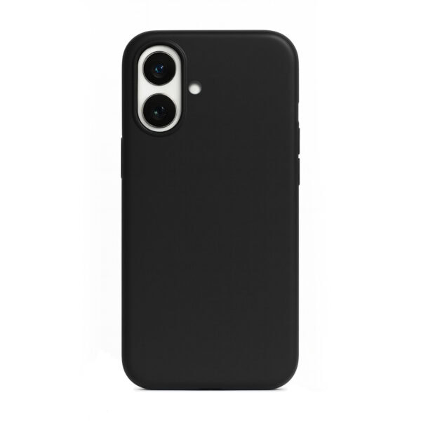 Solidenz Zwart Siliconen iPhone 16 hoesje met MagSafe - Midnight Black