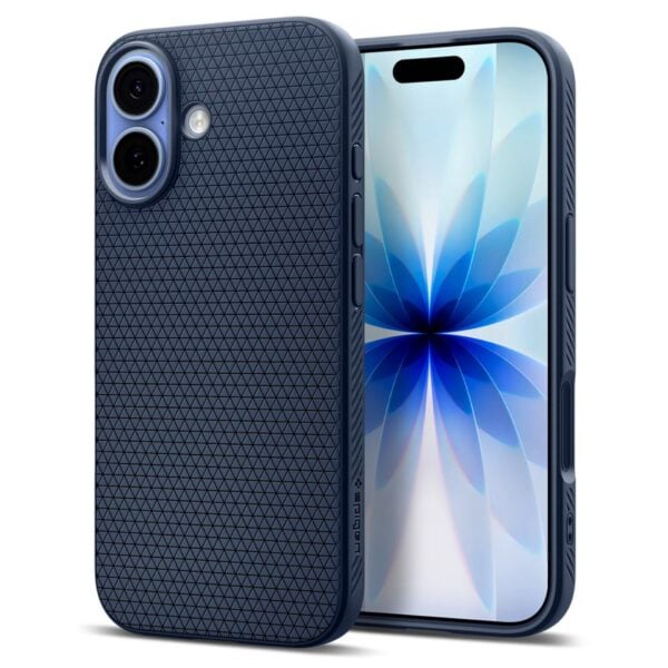Spigen Liquid Air backcover iPhone 17 – Blauw