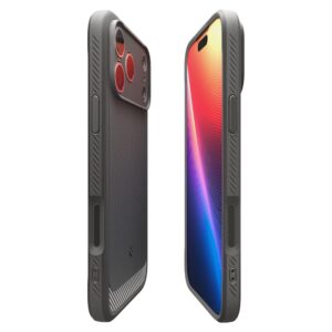 Spigen Rugged Armor Mag backcover iPhone 17 Pro – Grijs – MagSafe compatibel - 6
