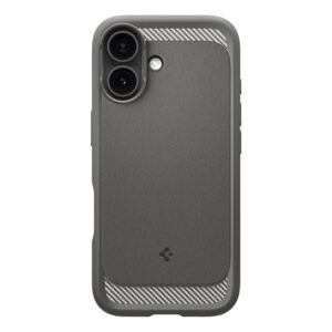Spigen Rugged Armor Mag backcover iPhone 17 – Grijs – MagSafe compatibel - 1