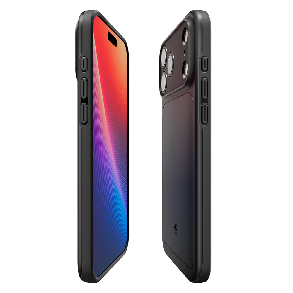 iPhone 17 Pro hoesje Transparant Mat Zwart MagSafe - iDenn