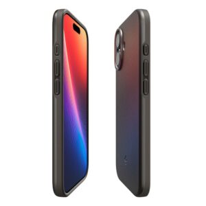 Spigen Thin Fit Mag backcover iPhone 17 – Gunmetal – MagSafe compatibel - 8
