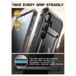 Supcase 360 Backcover met screen protector Samsung Galaxy S25 FE hoesje – Zwart - 6