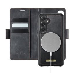 Solidenz 2-in-1 MagSafe Wallet Case voor Samsung Galaxy S25 FE - Zwart