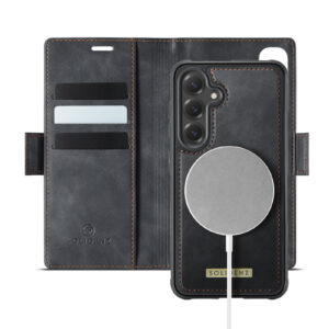 Solidenz 2-in-1 MagSafe Wallet Case voor Samsung Galaxy S25 FE - Zwart