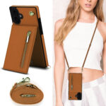 Solidenz Fashion Portemonnee hoesje met koord iPhone 17 – Bruin - 5