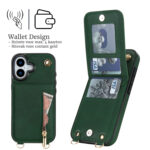 Solidenz Fashion Portemonnee hoesje met koord iPhone 17 – Groen - 1