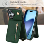 Solidenz Fashion Portemonnee hoesje met koord iPhone 17 – Groen - 4