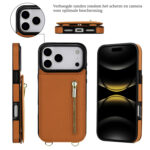 Solidenz Fashion Portemonnee hoesje met koord iPhone 17 Pro Max – Bruin - 2