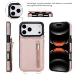 Solidenz Fashion Portemonnee hoesje met koord iPhone 17 Pro Max – Roségoud - 2