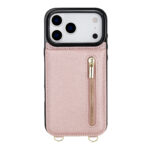 Solidenz Fashion Portemonnee hoesje met koord iPhone 17 Pro Max – Roségoud - 5
