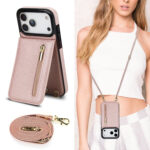Solidenz Fashion Portemonnee hoesje met koord iPhone 17 Pro – Roségoud - 8