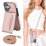 Solidenz Fashion Portemonnee hoesje met koord iPhone 17 – Roségoud - 9