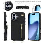 Solidenz Fashion Portemonnee hoesje met koord iPhone 17 – Zwart - 7