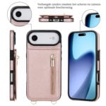 Solidenz Fashion Portemonnee hoesje met koord iPhone Air – Roségoud - 2