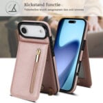Solidenz Fashion Portemonnee hoesje met koord iPhone Air – Roségoud - 3