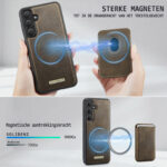 Solidenz Magnetisch Wallet Backcover voor Samsung Galaxy A17 – Bruin - 6