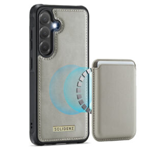 Solidenz Magnetisch Wallet Backcover voor Samsung Galaxy S25 FE - Beige