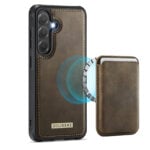 Solidenz Magnetisch Wallet Backcover voor Samsung Galaxy S25 FE - Bruin