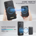Solidenz Magnetisch Wallet Backcover voor Samsung Galaxy S25 FE – Zwart - 6